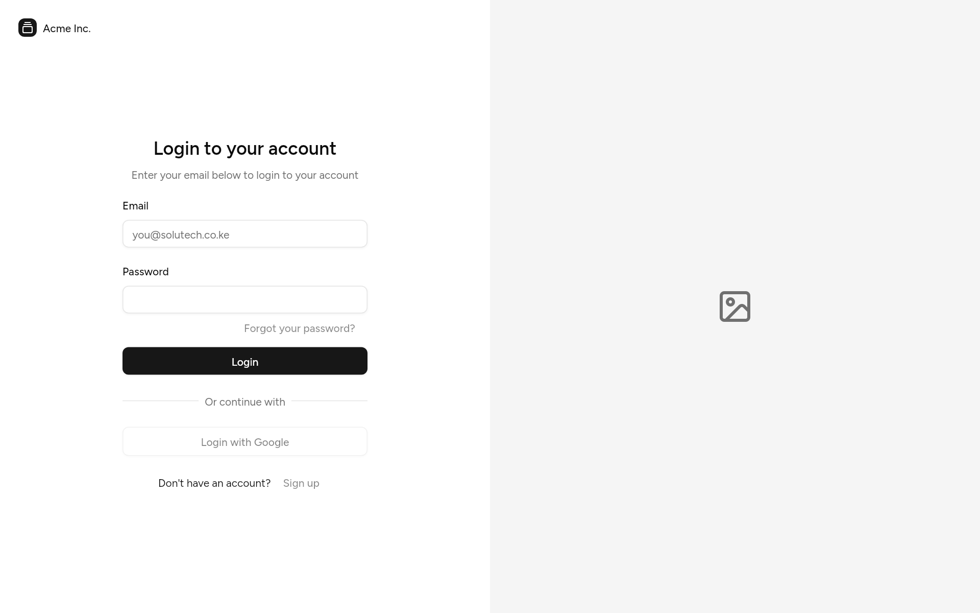 login-02, as it looks in an app