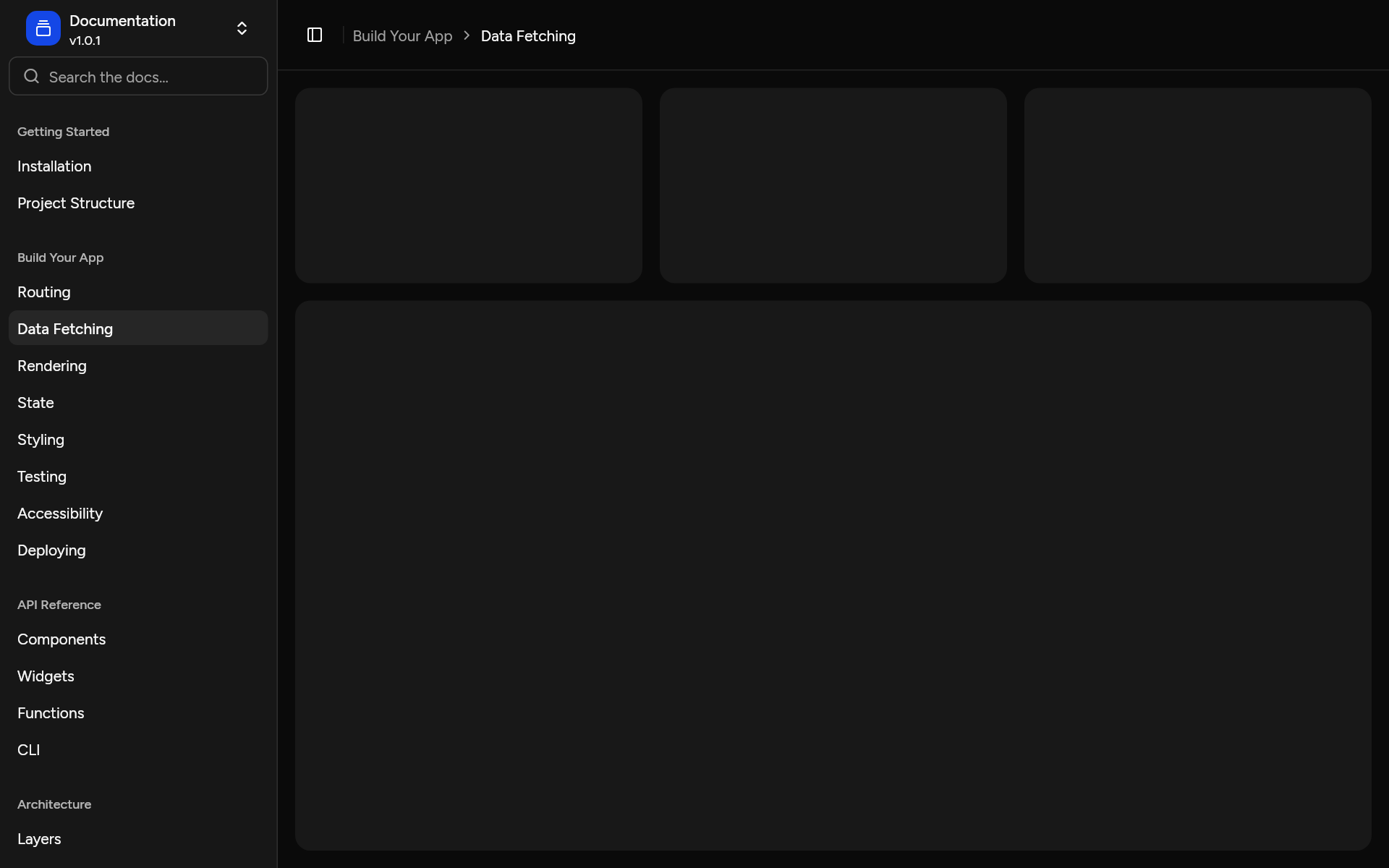 sidebar-01, as it looks in an app, dark