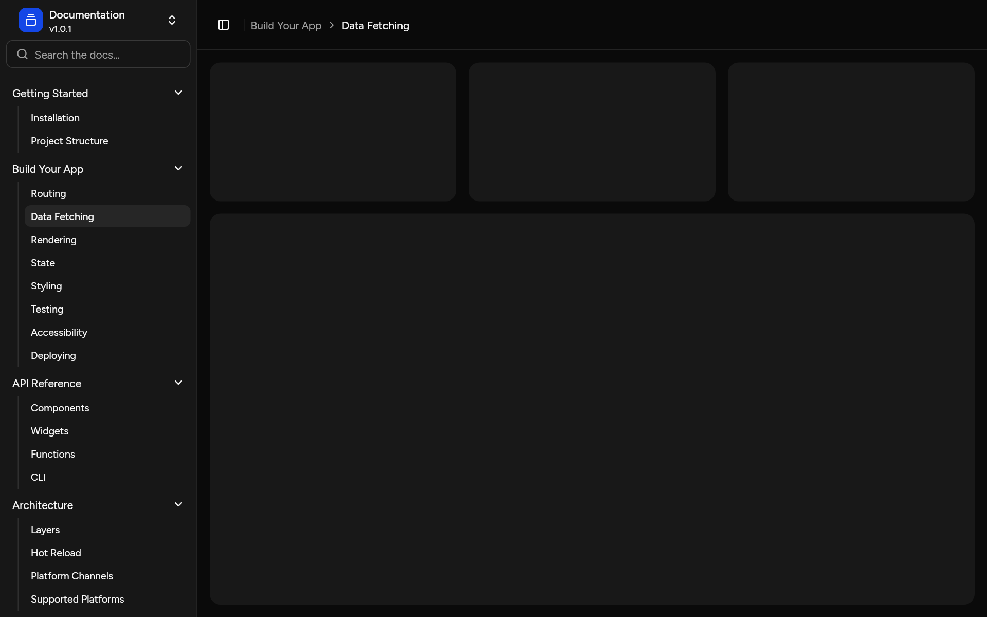 sidebar-02, as it looks in an app, dark