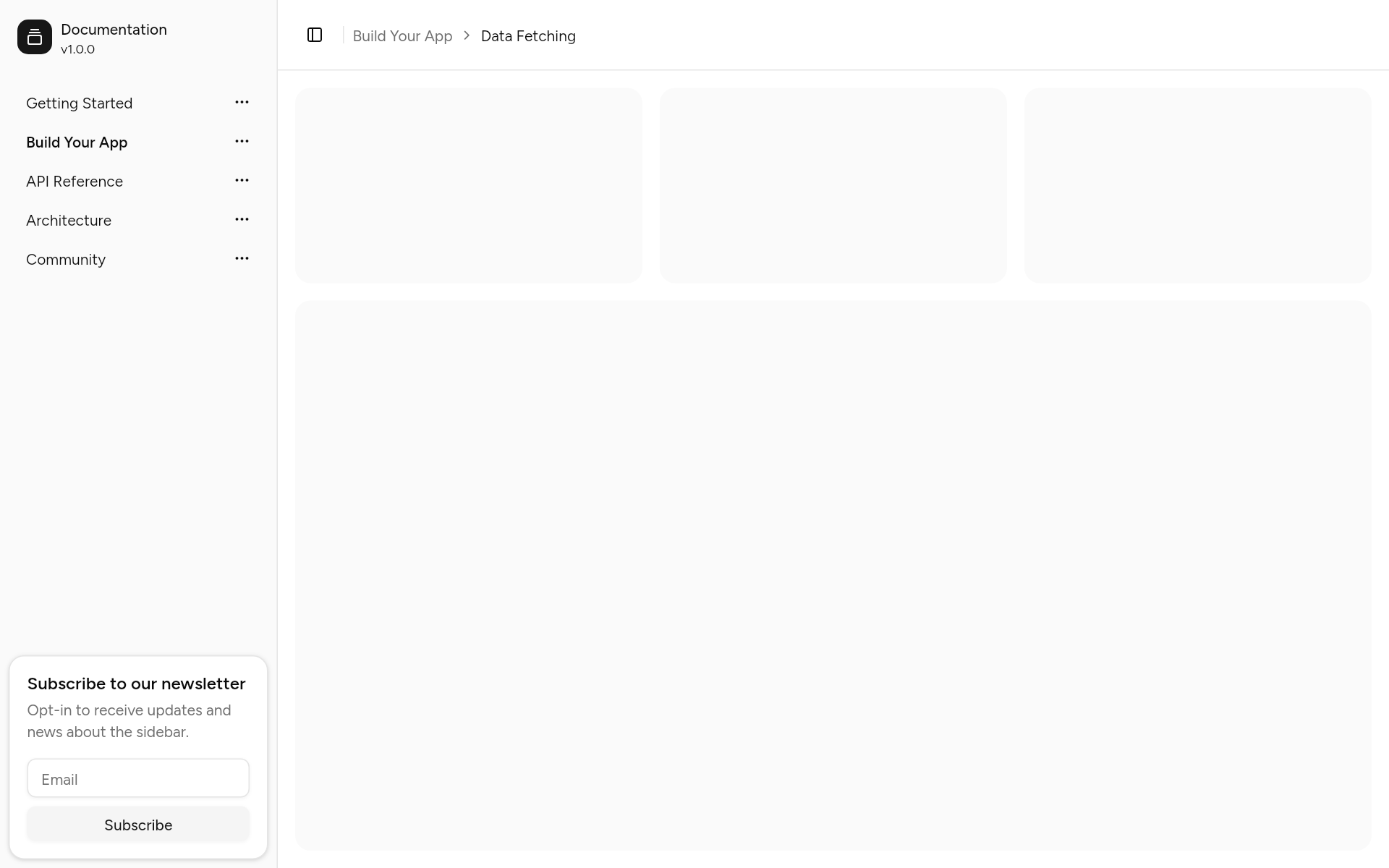 sidebar-06, as it looks in an app