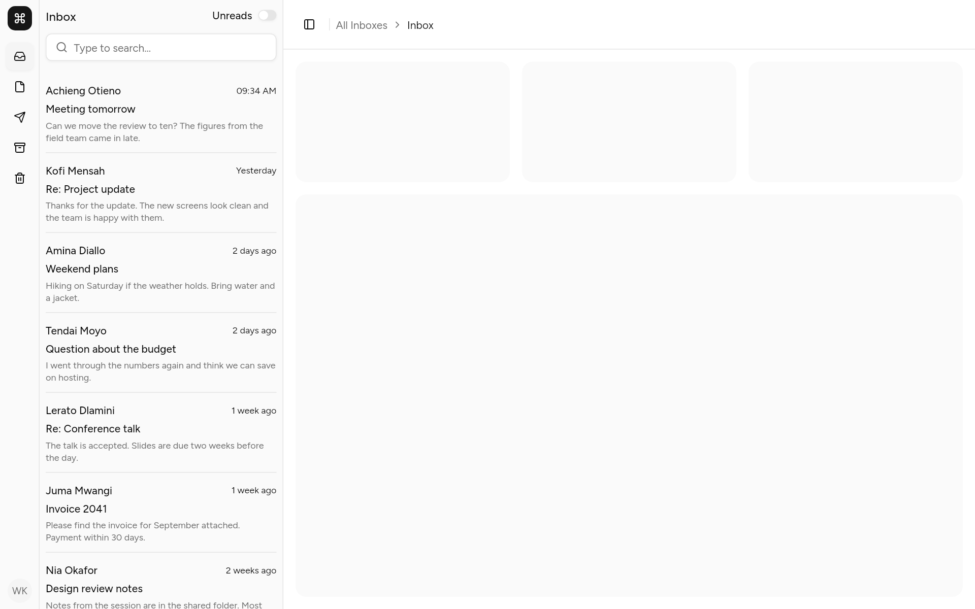 sidebar-09, as it looks in an app