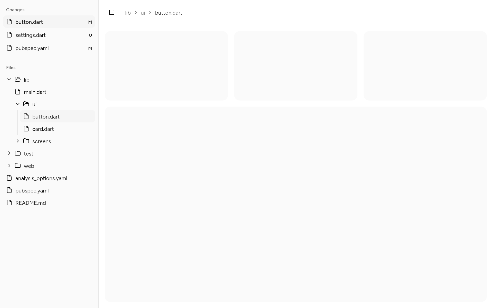 sidebar-11, as it looks in an app