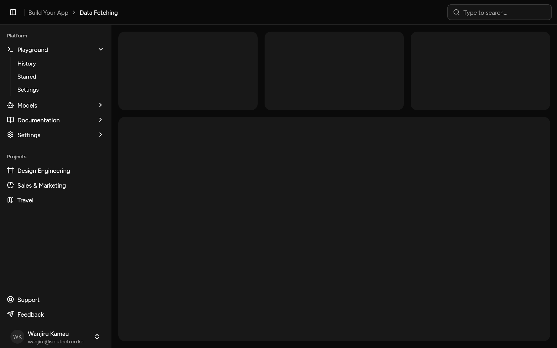 sidebar-16, as it looks in an app, dark
