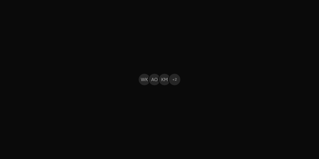A group, as it looks in an app, dark