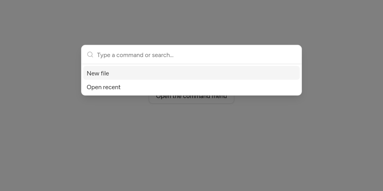 In a dialog, as it looks in an app