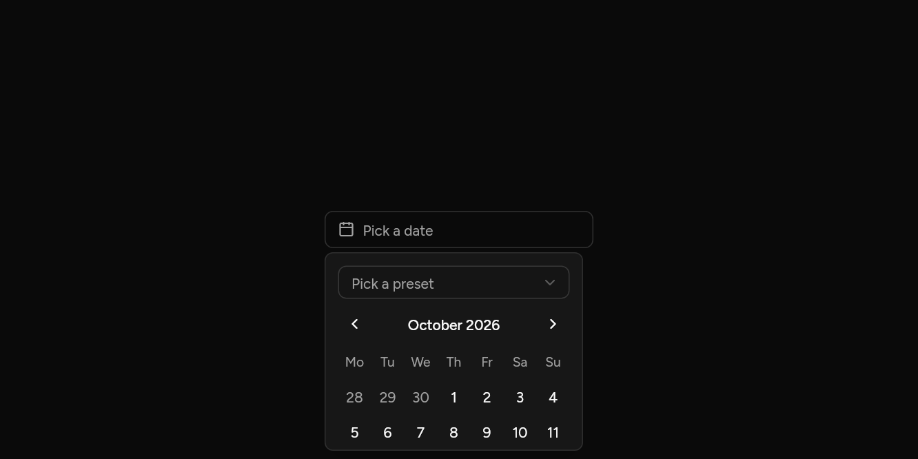 With presets, as it looks in an app, dark