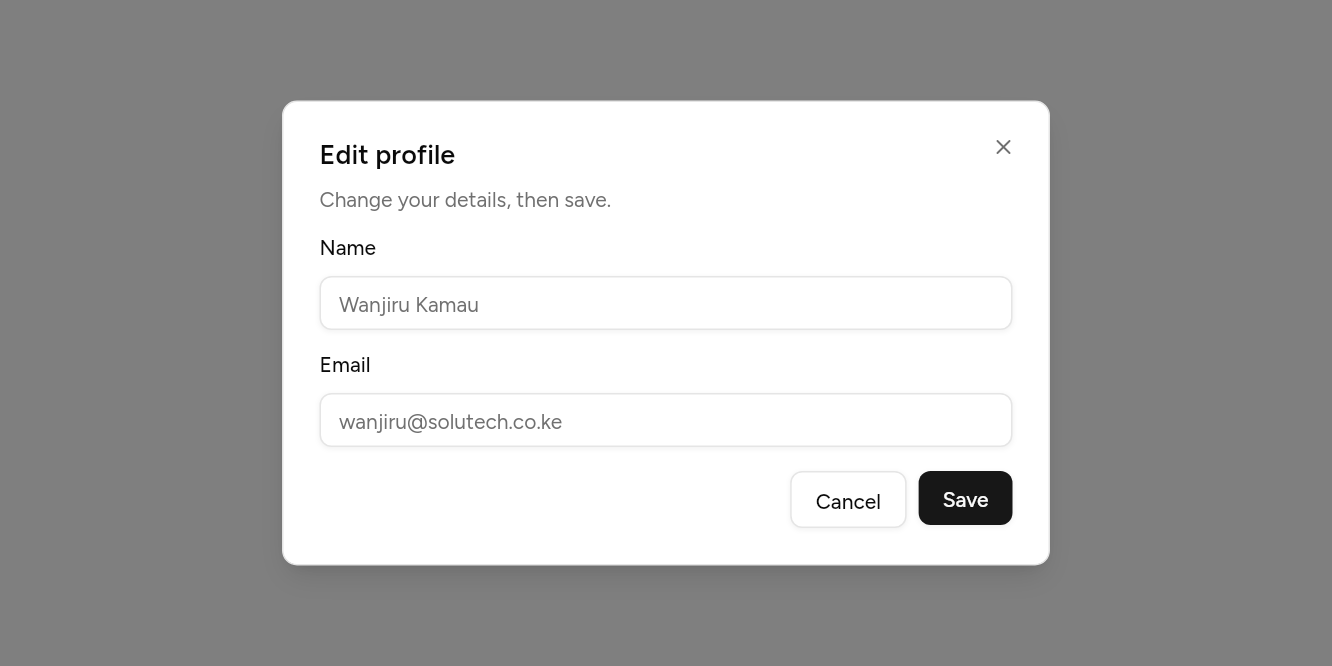 With a form, as it looks in an app