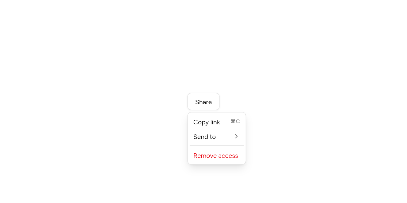 Submenus, as it looks in an app