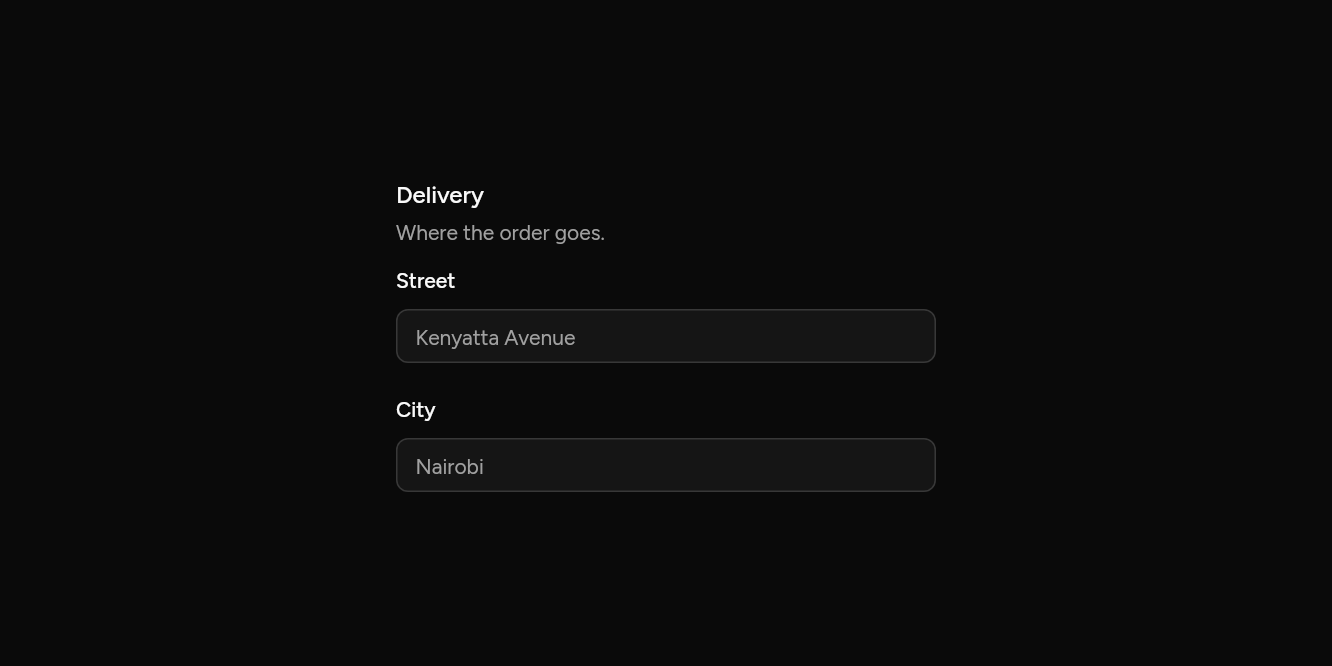 Sets and groups, as it looks in an app, dark