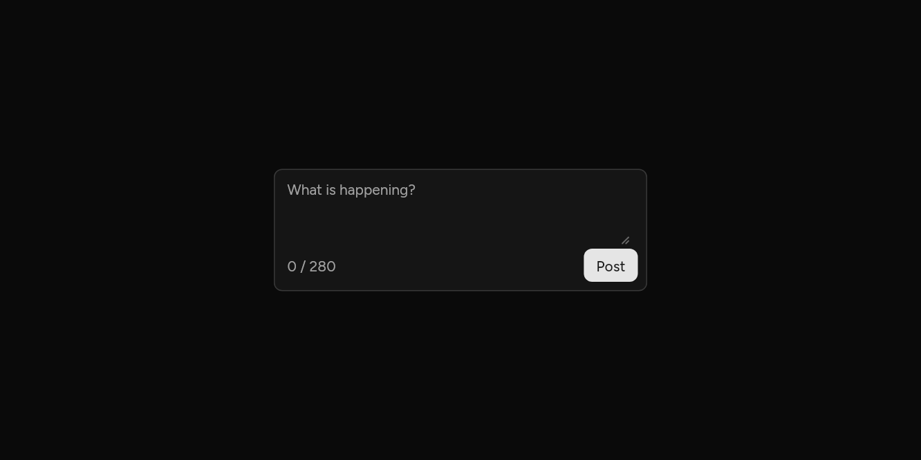 With a row below, as it looks in an app, dark