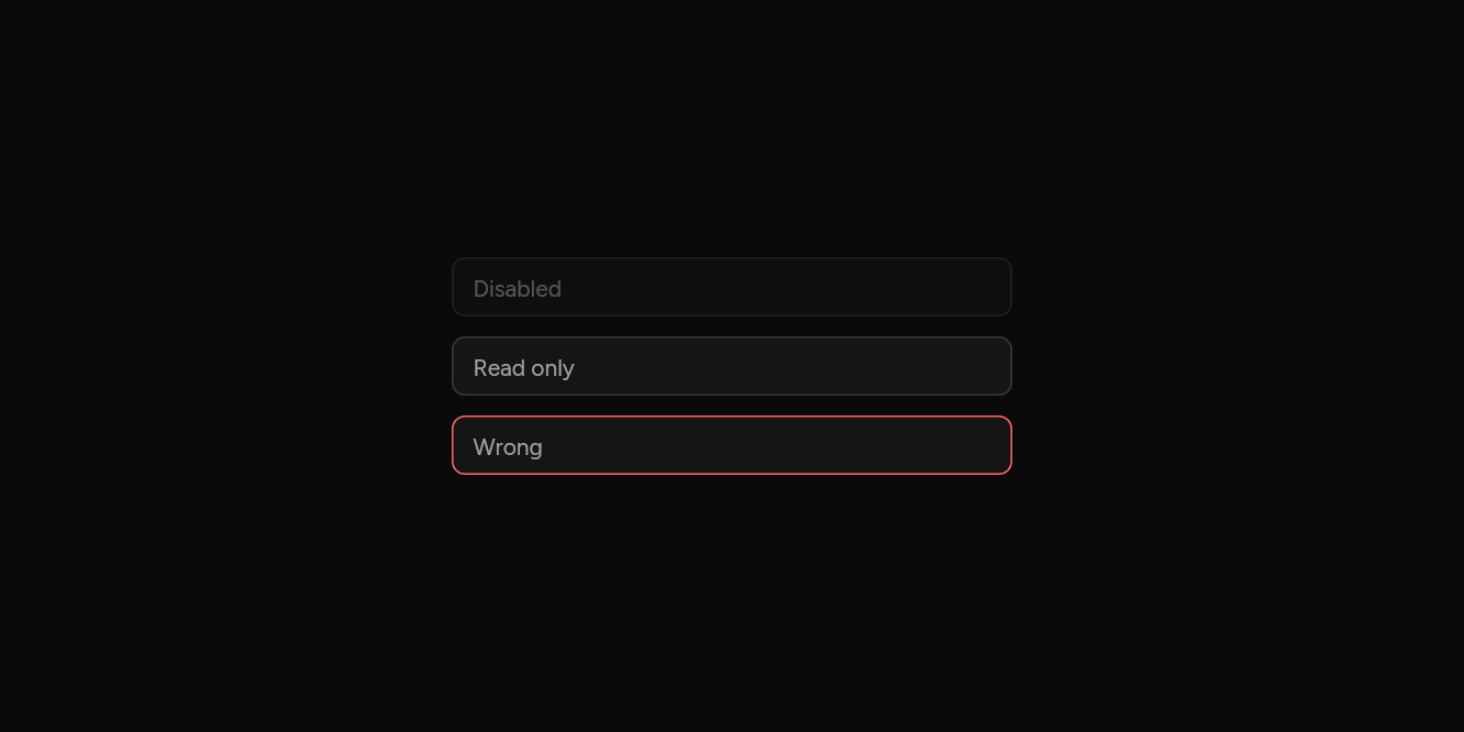 States, as it looks in an app, dark