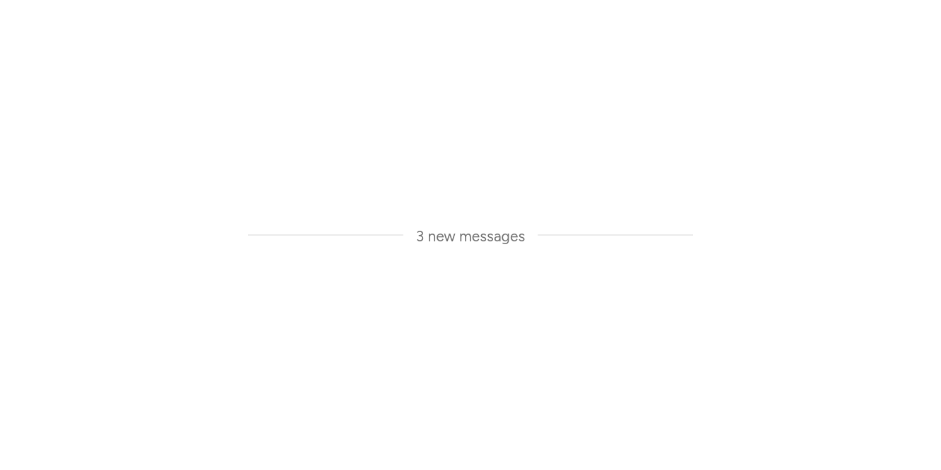New messages, as it looks in an app