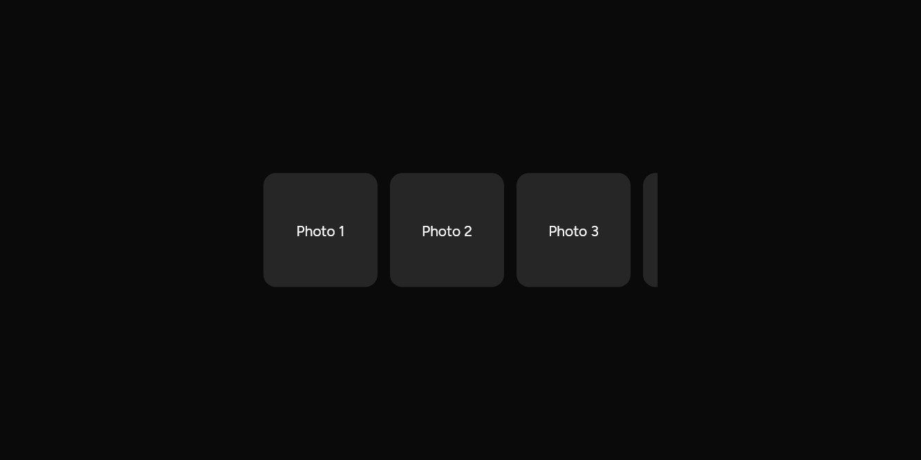 Sideways, as it looks in an app, dark