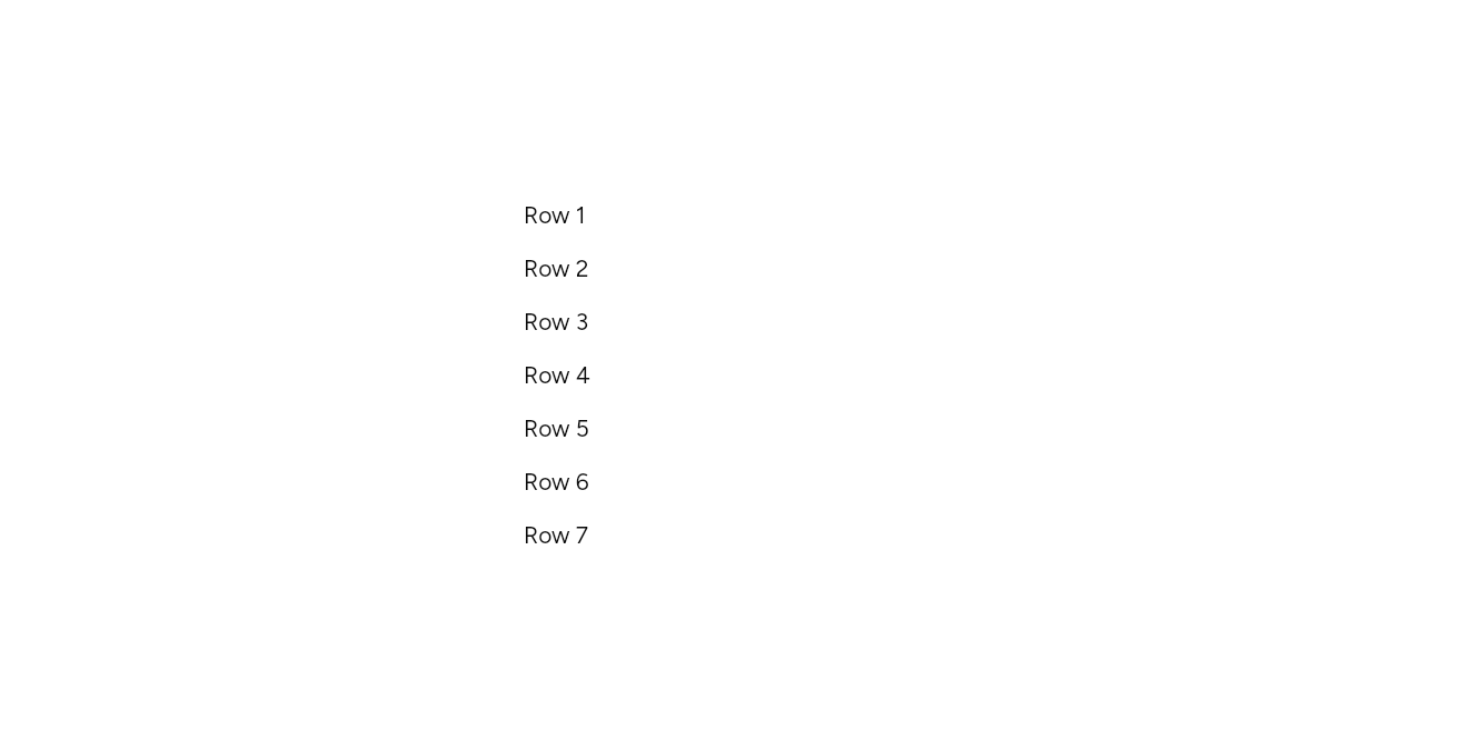 A long list, as it looks in an app