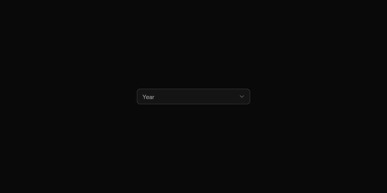 A long list, as it looks in an app, dark