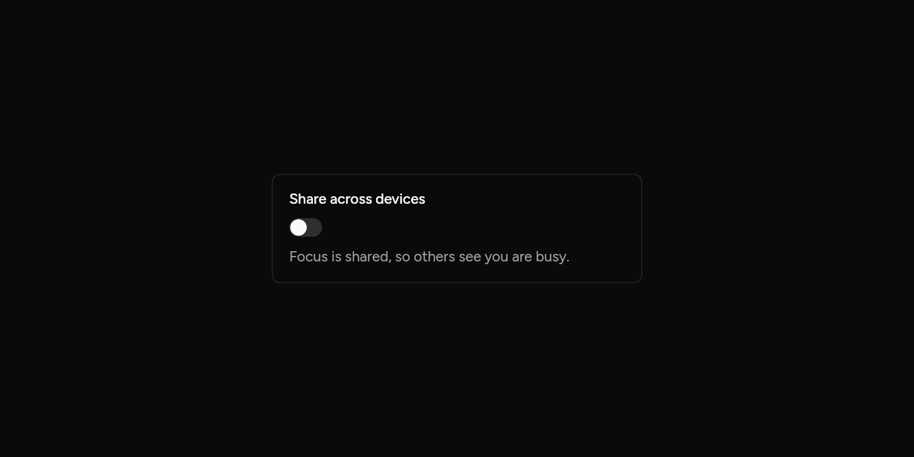In a card, as it looks in an app, dark