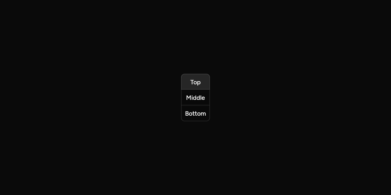 Upright, as it looks in an app, dark