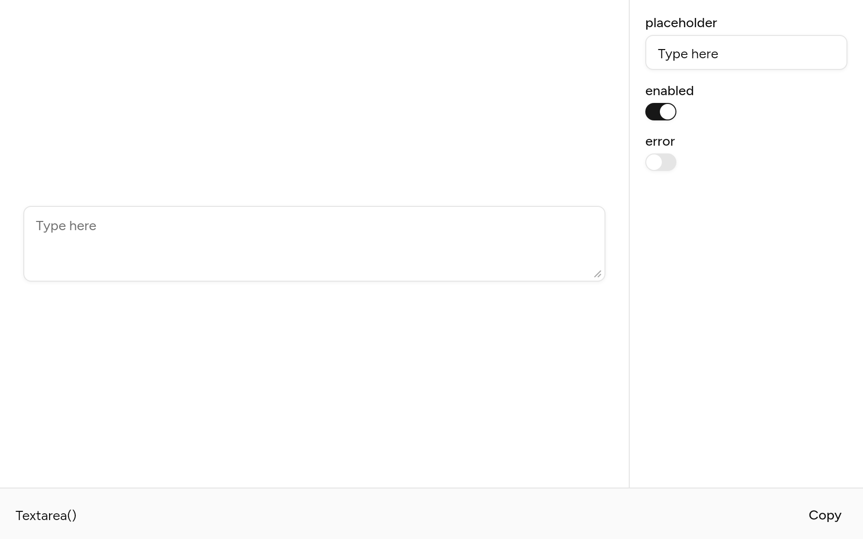 Textarea with controls, as it looks in an app