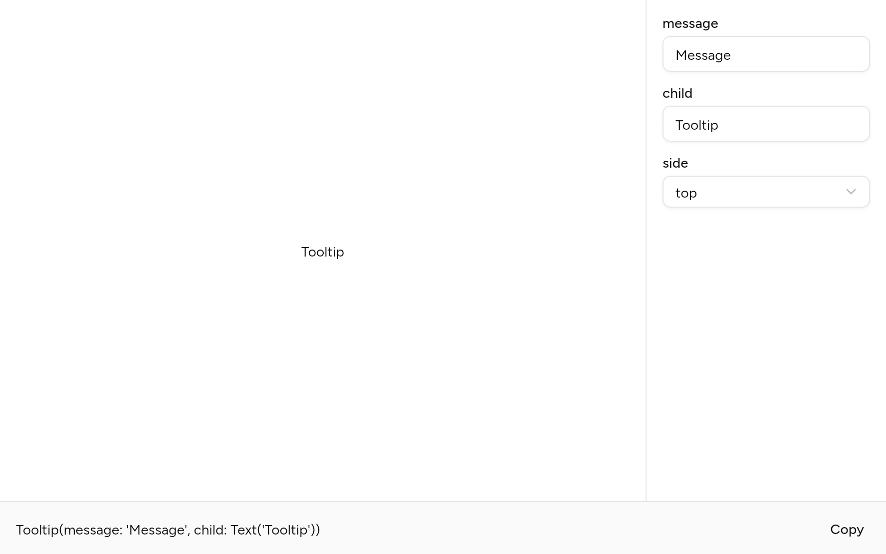 Tooltip with controls, as it looks in an app